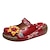 ieftine Sandale de Damă-Pentru femei Sandale Sandale Platformă Pantofi de confort Zilnic Mers Vară Flori Toc Platformă Vârf rotund Epocă Imitație Piele Loafer Negru Roșu-aprins