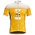 tanie Męskie koszulki-Męskie Koszulka rowerowa Krótki rękaw Rower Dżersej z 3 tylnymi kieszeniami Kolarstwo górskie Kolarstwo Szybkie wysychanie Odblaskowe wykończenia Odvádí pot Żółty Piwo Oktoberfest Sport Odzież