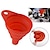 cheap Vehicle Repair Tools-StarFire Portable Collapsible Car Silicone Funnel Long Neck Funnel Silicone Folding Funnel Small Funnel