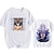 preiswerte Cosplay-Anime-Kapuzenpullover und T-Shirts für den Alltag-Hashibira Inosuke T-Shirt-Ärmel Anime Grafik Für Paar Herren Damen Erwachsene St. Patrick&#039;s Day Heißprägen Casual