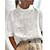 cheap Blouses &amp; Shirts-Women&#039;s Shirt Blouse Turtleneck shirt White Plain Casual Short Sleeve Standing Collar Basic Regular S
