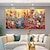cheap Painting-Handmade Oil Painting Canvas Wall Art Decoration Modern Abstract for Home Decor Rolled Frameless Unstretched Painting