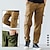 billige aktive bukser til mænd-Herre Cargo-bukser Cargo bukser Bukser Arbejdsbukser Multi lomme 6 lommer Vanlig Komfort Åndbart Afslappet Daglig Streetwear Bomuldsblanding Sport Mode Militærgrøn Sort Mikroelastisk