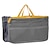 رخيصةأون Storage Bags-حقيبة يد مزدوجة عملية 16 لونًا من النايلون منظم مزدوج إدراج حقيبة تخزين مستحضرات التجميل باللون الأسود