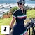 billige Tøjsæt til kvinder-Dame Triatletdragt Kortærmet Bjerg Cykling Vej Cykling Sort Gul Rød Hældning Cykel Åndbart Refleksbånd Hurtigtørrende Spandex Sport Hældning Tøj