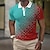 baratos polos de botões masculinos-Homens Camiseta Polo Camisa de golfe Estampas Abstratas Geometria Aberto para a Lateral Vermelho verde Preto Amarelo Vermelho Azul Ao ar livre Rua Manga Curta Imprimir Roupa Moda Designer Casual