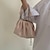 cheap Clutches &amp; Evening Bags-Women&#039;s Evening Bag Clutch Bags PU Leather Office Daily Bridal Shower Breathable Durable Solid Color White Pink