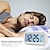 cheap Décor &amp; Night Lights-Smart Night Light Digital Alarm Clock with Date Indoor Temperature Battery Operated Bedside Clock Digital Display for Bedroom Desk Gifts Clock