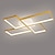 Недорогие Потолочные светильники с диммером-светодиодный потолочный светильник 80 см геометрических форм 4 светильника скрытого монтажа акриловый металл современный современный окрашенная отделка освещение для гостиной с регулируемой яркостью