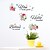 cheap Decoration Stickers-Home Decoration Pink Flower Characters Wall Stickers Study Room Bed Room Removable Vinyl Wall Decal 2pcs