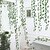 ieftine Plante Artificiale-Pachet de 12 coroane de iederă artificială, cartofi dulci fals, frunze de viță de vie, plante suspendate, fundal verde, decorare nuntă, decorare pentru pereți pentru dormitor, decorațiuni pentru