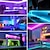 economico Strisce LED-striscia luminosa rgb con telecomando soggiorno corridoio camera da letto illuminazione decorativa 30/60/90/150 led 1/2/3/5m