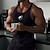 cheap Men&#039;s Running Tee &amp; Tank Tops-Men&#039;s Running Tank Top Gym Tank Top Ribbed Sleeveless Vest / Gilet Athletic Athleisure Breathable Moisture Wicking Soft Fitness Gym Workout Running Sportswear Activewear Wolf Black White Red