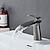 cheap Classical-Waterfall Bathroom Sink Mixer Faucet, Monobloc Washroom Basin Taps Single Handle One Hole Deck Mounted with Hot and Cold Water Hose