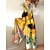 cheap Women&#039;s Jumpsuits-Women&#039;s Overall Print Floral U Neck Streetwear Daily Vacation Regular Fit Sleeveless Black Yellow Light Green S M L Summer