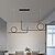 cheap Pendant Lights-LED Pendant Light Line Design Warm White/White 80cm Metal Acrylic Painted Finishes 110-240V ONLY DIMMABLE WITH REMOTE CONTROL
