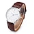 זול שעוני קוורץ-גברים שעון יד קווארץ ספורטיבי שעונים יום יומיים עסקים שעון יד רצועת עור שעון