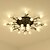 Недорогие Потолочные светильники с диммером-светодиодные потолочные светильники теплое белое стекло металл окрашенная отделка люстры современный стиль простота гостиная столовая спальня светильник