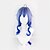 billiga Kostymperuk-peruk animation cosplay genshin effekt sött regn cos peruk blå gradvis förändring långt hår anti äkta hårbotten perukskydd