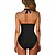cheap Women&#039;s Swimwears-Women&#039;s Swimwear One Piece Normal Swimsuit Ruffle Plain Black Burgundy Blue Green Rose Red Bodysuit Bathing Suits Sports Beach Wear Summer