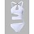 cheap One-Pieces-Women&#039;s Swimwear One Piece Normal Swimsuit Solid Color Cut Out White Bodysuit Bathing Suits Beach Wear Summer Sports