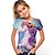 お買い得  女の子の 3d T シャツ-かわいいファッションアニマル半袖キッズ3DプリントTシャツメンズとガールズクルーネック半袖