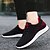 cheap Men&#039;s Sneakers-Men&#039;s Sneakers Running Shoes Flyknit Breathable Wearable Lightweight Comfortable Running Outdoor Round Toe Rubber PVC Knit Spring Fall Black Black Red