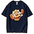billige Cosplay-anime t-shirts og hættetrøjer til hverdagsbrug-One Piece Abe D. Luffy T-shirt Grafisk Til Par Herre Dame Voksne Varmstempling