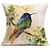 billiga djurstil-akvarell fågel dubbelsidigt kuddfodral 4st mjukt dekorativt fyrkantigt kuddfodral örngott för sovrum vardagsrum soffa soffstol