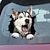 cheap Car Stickers-3D Car Stickers Auto Rear Window Puppy Broken Window Stickers French Bulldog Car Stickers Vinyl Decals