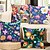 cheap Decorative Pillows-Floral Plant Double Side Pillow Cover 4PC Soft Decorative Cushion Case Pillowcase for Bedroom Livingroom Sofa Couch Chair