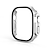 voordelige Smartwatch-hoesje-Horlogekast met schermbeschermer Compatibel met: Apple Watch Ultra 49mm / Series 8 7 41mm 45mm / Series 6 5 4 SE 40mm 44mm / Series 3 2 1 38mm 42mm Schokbestendig Harde pc Horloge Deksel