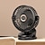 abordables Ventiladores-Ventilador recortado recargable 360 rotación 4 velocidades viento ventilador de escritorio usb aire acondicionado silencioso para oficina de dormitorio
