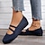 cheap Women&#039;s Flats-Women&#039;s Flats Plus Size Comfort Shoes Daily Solid Color Summer Flat Heel Round Toe Casual Comfort Minimalism Walking Mesh Loafer Black Burgundy Dark Blue