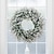 お買い得  造花-春のドアに白と緑の葉の花輪をぶら下げ、緑の花輪の結婚式の装飾