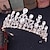 cheap Hair Styling Accessories-Silver Color Tiara and Crown for Women Crystal Queen Crowns Rhinestone Princess Tiaras for Girl Bride Wedding Hair Accessories for Bridal Birthday Party Prom Halloween Cos-play Costume Christmas