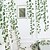 billige Kunstige planter-12 pakke kunstige efeu kranse falske søde kartofler blade vinstokke hængende planter grøn baggrund bryllup dekoration hjem soveværelse vægdekoration jungle tema fest dekoration
