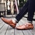 Недорогие Мужская обувь ручной работы-Муж. Мокасины и Свитер Мокасины для вождения Обувь ручной работы На каждый день Английский на открытом воздухе Повседневные Кожа Дышащий На липучках Темно-коричневый Желто-коричневый Черный Лето