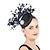 cheap Fascinators-Fascinators Hats Headpiece Flax Formal Kentucky Derby Horse Race Ladies Day Cocktail Fashion Glam Elegant With Feather Headpiece Headwear