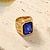 זול תכשיטים, שרשראות וטבעות לגברים-טבעת אמרלד בגזרת 14K צהוב מצופה זהב אמרלד מדומה טבעת אבן רובי אדומה בגודל 9