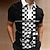 cheap Men&#039;s 3D Zipper Polo-Men&#039;s Zip Polo Polo Shirt Golf Shirt Plaid Graphic Prints Portrait Turndown Black Outdoor Street Short Sleeves Zipper Print Clothing Apparel Fashion Designer Casual Breathable