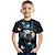 cheap Boy&#039;s 3D T-shirts-Fashion Letter Pattern Printed Short Sleeve T-Shirt Fashion 3D Printed Colorful Shirts For Boys And Girls