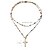 cheap Men&#039;s Necklaces-1PC Pendant Necklace Beaded Necklace For Men&#039;s Women&#039;s Street Gift Daily Acrylic Shell Retro Cross