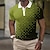 cheap Men&#039;s Button Up Polos-Men&#039;s Polo Shirt Golf Shirt Graphic Prints Geometry Turndown Red green Black Yellow Red Blue Outdoor Street Short Sleeve Print Clothing Apparel Fashion Designer Casual Breathable