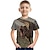 ieftine tricouri 3d pentru băieți-tricou cu mânecă scurtă cu dinozaur la modă pentru copii, tricou imprimat 3d, pentru bărbați și fete, cu mânecă scurtă, cu decolteu