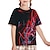 お買い得  男の子の3D Tシャツ-男の子と女の子のためのファッション抽象パターンプリント半袖Tシャツファッション3Dプリントカラフルシャツ
