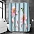 economico Tende doccia-tenda da doccia con ganci per il bagno set di decorazioni floreali per il bagno poliestere impermeabile confezione da 12 ganci in plastica