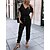 cheap Women&#039;s Jumpsuits-Women&#039;s Jumpsuit Pocket Solid Color V Neck Streetwear Daily Going out Regular Fit Short Sleeve Black White Pink S M L Summer