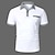 cheap Classic Polo-Men&#039;s Polo Shirt Golf Shirt Date Vacation Lapel Button Short Sleeves Fashion Plaid / Striped / Chevron / Round Solid / Plain Color Summer Dry-Fit Black White Navy Blue Sky Blue Polo Shirt
