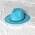 abordables Chapeaux de fête-Chapeaux Laine / Acrylique Chapeau Fedora Formel Mariage simple Avec Couleur Pure Casque Couvre-chef